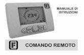 COMANDO REMOTO - shop. · PDF fileRange impostazione temperatura MANUALE 5 ÷ 30 °C Range impostazione differenziale termico di intervento (OFF) 0.0 ÷ 1.0 °C Range impostazione