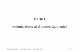 Parte I Introduzione ai Sistemi Operativisalza/SO/SO-I-1p.pdf · Sistemi Operativi - prof. Silvio Salza - a.a. 2008-2009 I - 4 Materiale didattico • Testo di riferimento A.S. Tanenbaum,