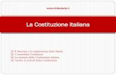 La Costituzione italiana - iscgcesare.it · La Costituzione italiana Il fascismo e la soppressione della libertà L’assemblea Costituente La struttura della Costituzione italiana