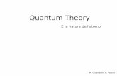 Presentazione standard di PowerPoint · Teoria quantistica dell' Atomo di idrogeno. Richard Feynmann, 1965 Nobel Laureate ... Il nostro panettone (uvette = cariche negativi Pasta