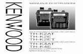 TH-K2AT TH-K2E TH-K2ET TH-K4AT TH-K4E - …manual.kenwood.com/files/TH-K2_K4-Italian.pdf · • Se si utilizza un alimentatore stabilizzato, connettere il cavo c.c. (opzionale) alla