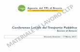 Conferenza Locale del Trasporto Pubblicoagenziatplbrescia.eu/wp-content/uploads/2017/05/Slide-seconda... · x Coordinamento con Piani territoriali degli orari 2.2.4 Politiche tariffarie: