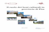Il ruolo dei beni culturali in provincia di Pisa · provincia di Pisa ... (Direttore Area Studi e Ricerche). Gruppo di ... lato esclude dall’apposito Annuario delle statistiche