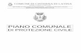 Regolamento Protezione Civile - Comune di Cisterna di Latina · operativo di protezione civile, in una sede diversa dal Municipio ciò per non interferire nell’ordinaria attività
