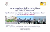 La promozione dell'attivitàfisica nell'ASL 5 Spezzino · Stile di vita sedentario e compresenza di altri fattori di rischio-ASL 5 Passi 2008-11 Una persona depressa su ... informativa