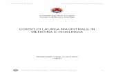 CORSO DI LAUREA MAGISTRALE IN MEDICINA E .Corso Integrato di Istologia e Embriologia 15 Scienze Umane