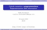 Calcolonumericoe programmazione ...robot.unipv.it/toolleeo/contrib/fdi/docs/20120323_info.pdf · si deﬁnisce distanza di Hamming (H) di un codice il minimo numero di bit di cui