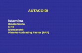 AUTACOIDI Istamina - people.unica.itpeople.unica.it/micaelamorelli/files/2017/11/Antistaminici-e-Emi... · Reazione antigene-anticorpo, risposta triplice (shock da istamina) Broncocostrizione