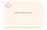 Algebra Relazionale - Dipartimento di Ingegneria ...catarci/ps_PDF_files/Cap3.pdf · T. Catarci, M. Scannapieco, Corso di Basi di Dati, A.A. 2008/2009, “Sapienza “ Università