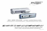 SC 600 PLUS - pego.it · manuale d’uso e manutenzione use and maintenance manual rev. 01-04 sc 600 plus step controller centrale frigorifera / refrigeration unit