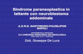 Sindrome paraneoplastica in lattante con neuroblastoma ...chped.it/gico/verbali/cc Nb sindrome paraneoplastica de luca... · S.C.CHIRURGIA PEDIATRICA ED ONCOLOGICA DIRETTORE: DOTT.