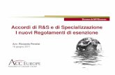 Accordi di R&S e di Specializzazione I nuovi Regolamenti di … · o Accordi restrittivi irreversibili Accordi di R&S e di Specializzazione - I nuovi Regolamenti di esenzione 21 Demystifying