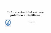 Informazioni del settore pubblico e riutilizzo 040516my.liuc.it/MatSup/2015/L30731/Informazioni del settore pubblico e... · L’obiettivo primario della Direttiva è sbloccare il