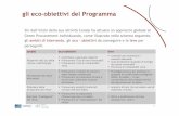 gli eco-obiettivi del Programma - Regione Autonoma Friuli ... · gli acquisti verdi, definendo target e strumenti di monitoraggio; le direttive RAEE e ROHS in materia, rispettivamente,