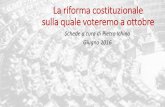 La riforma costituzionale sulla quale voteremo a ottobre · nuova Costituzione italiana come «un’alluvione di scempiaggine», affermando che «i soli articoli che meriterebbero