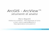 ArcGIS - ArcView™ - laboratorio di geomaticageomatica.como.polimi.it/corsi/sw_gis/arcgis_analisi.pdf · Cosa esportare - tutto - solo gli oggetti compresi nella vista corrente -