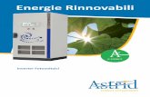 ASTRID Energy Enterpises - Energie Rinnovabili · presente su tutto il territorio italiano. ... • Scatole diodi di protezione stringhe • Array monitor • Green Power Guardian