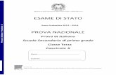 Italiano PN 2014 F5 - Prove invalsi per la scuola primaria … · 2014-06-19 · Qual è la capitale dell’Italia? ... B. Alterna momenti in cui apprezza la solitudine ad altri in