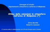 Stima emissioni atmosferiche area di Malpensa - covest.org Emissioni in Atmosfera area... · Stima delle emissioni in atmosfera nell’area di Malpensa (*) Silvia Borella Roberto