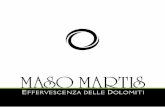 Bollicine di Montagna - italiadelvino.com maso martis... · produzione di spumante metodo classico: ... da uno strumento ... per un millesimato e 36 mesi per una riserva. 13