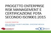 PROGETTO ENTERPRISE RISK MANAGEMENT E … · PROGETTO ENTERPRISE RISK MANAGEMENT E CERTIFICAZIONE PDTA SECONDO ISO9001:2015 ... Certificazione ISO 9001:2015 è pienamente coerente