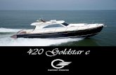 420 Goldstar c - yachtopolis.com · Design & Engineering ..... Zuccheri Yacht Design. COSTRUZIONE Categoria di progetto: CE A. Gelcoat neopentilico, scafo colore ... Sistema idraulico