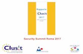Security SummitRoma 2017 Rapporto Clusit T0nwy... · informatici •Rapporto sullo ... •Le sfide relative ai captatori informatici, tra proposte legislative e rischi di sicurezza