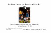 Federazione Italiana Pallavolo CQN - DI... · PDF fileFederazione Italiana Pallavolo CQN Modello di prestazione del giocatore di pallavolo di B2 CARAMAGNO, FRANZO’, PREFETTO 2004