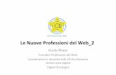 Le Nuove Professioni del Web 2 - informagiovani.fe.it · Le Nuove Professioni del Web_2 GiulioXhaet Founder Professioni del Web ... Ogni professione ha elementi in comune con tutte