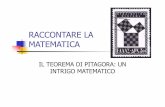 RACCONTARE LA MATEMATICA - icmatteuccifaenza.gov.iticmatteuccifaenza.gov.it/.../2016/02/IL-TEOREMA-DI-PITAGORA.pdf · COSA SUCCESSE? Poiché Pitagora aveva sempre sostenuto che tutti
