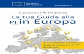 European IPR Helpdesk La tua Guida alla PI in Europa · proprietà intellettuale e la ... scaduto il marchio commerciale, la protezione termina e ... • Che cos‘è un design industriale?