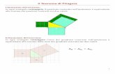 Il Teorema di Pitagora - salesianibra.it · Il Teorema di Pitagora I Enunciato del teorema: In ogni triangolo rettangolo il quadrato costruito sull’ipotenusa è equivalente alla