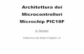 Architettura dei Microcontrollori Microchip PIC18Fromani/Dida01/lezioni/microcontrollori_v2.pdf · Periferica che converte grandezze analogiche (tensioni) in numeri binari . II Facoltà