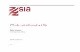L’IT nella continuitàoperativa di SIA -  · ©SIA Business Continuity : si occupa della continuitàdei processi aziendali aspetti logistici (e.g. sedi, procedure di evacuazione),