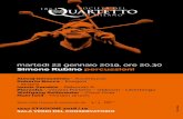 martedì 22 gennaio 2019, ore 20,30 Simone Rubino percussioni · Astor Piazzolla (Mar del Plata 1921 - Buenos Aires 1992) “Verano Porteno” - “Oblivion” – “Libertango”