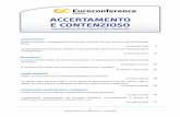 Accertamento - euroconference.it · Accertamento Redditi adeguati e comportamenti economici, il giusto mix per prevenire gli accertamenti fiscali di Maurizio Tozzi 3 Accertamento