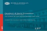 Quaderni di Storia Economica - bancaditalia.it · La ricerca presentata è parte di un progetto di revisione della contabilità nazionale dell'Italia dal 1891 al 1970. La ricostruzione