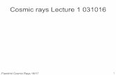 Cosmic rays Lecture 1 031016 - fisgeo.unipg.itfiandrin/didattica_fisica/cosmic_rays... · E. Fiandrini Cosmic Rays 16/17 9 Materia oscura La velocità delle stelle della galassia