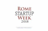 Rome Startup Week è un progetto promosso dall ... · L’obiettivo è di costruire una Startup City per il territorio locale, grazie alla convergenza di tutte le forze positive della