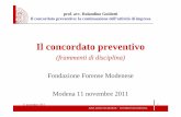 (frammenti di disciplina) Fondazione Forense Modenese ... guidotti.pdf · (e/o clienti) con strutture organizzative complesse (non cambiano, ad esempio, il c.d. “codice cliente”