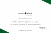 MINI GREEN BOND in Italia, un nuovo canale di · PDF fileAumento del costo del capitale Maggiore selettività negli affidamenti Maggiore costo e minore ... Mini Green Bond: Dall’idea