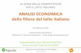 ANALISI ECONOMICA della filiera del latte italianoinformatorezootecnico.edagricole.it/wp-content/uploads/sites/15/... · •I primi 3 prodotti rappresentano oltre il 74% del ... •57%