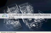 Le novità del software di configurazione ETS5 Gianluca Dho · su dispositivi KNX di ogni tipo e costruttore. ETS5 : dal progetto alla manutenzione. Gianluca Dho – Le novità del
