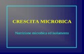 Nutrizione microbica ed isolamento - Corso di Laurea in ...infmestre1anno.altervista.org/index_file/microbiologia 2010/5... · •I batteri per la crescita hanno bisogno di una sorgente