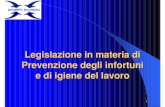 Legislazione in materia di Prevenzione degli infortuni e di igiene … DLGS 626.pdf · sicurezza, concernente la normativa in materia di sicurezza e salute e i rischi specifici esistenti