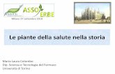 Milano 27 settembre 2918 - sisteweb.it L. Colombo - Universita Torino.pdf · cosiddette medicinali, aromatiche e da profumo, nonché le alghe, i funghi macroscopici e i licheni ...