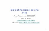 Discipline psicologiche Siss - LARALlaral.istc.cnr.it/borghi/SISS1-2006-07-appr-b.pdf · Il grado di condizionamento di ogni SC (es. Luce, suono) e’ piu’ basso ... Individuo come