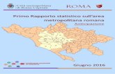 Primo Rapporto statistico sull’area metropolitana romana · dell’hinterland il tasso di resita, benché notevole, si attesta al 56%. ... aratteristihe territoriali e per onsistenza