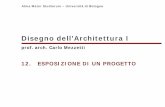 Disegno dell’Architettura I - CORE · 0 Alma Mater Studiorum – Università di Bologna Disegno dell’Architettura I prof. arch. Carlo Mezzetti 12. ESPOSIZIONE DI UN PROGETTO