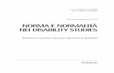 Norma e normalità nei disability studies - shop.erickson.it · alla ricerca di un modello sociale di disabilità: marxismo, normalità e cultura Bill Armer 113 Capitolo 4 Disability